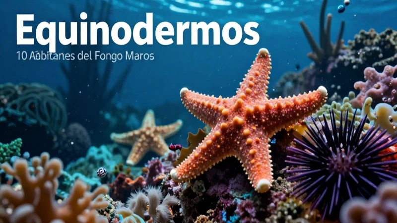 10 Animales Invertebrados: Características Esenciales 5 Equinodermos: Invertebrados del fondo marino