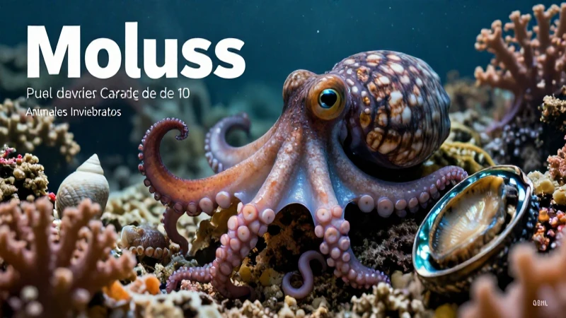10 Animales Invertebrados: Características Esenciales 3 Moluscos: 10 especies marinas con detalles vibrantes
