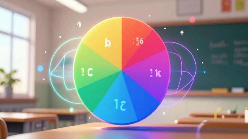 Ilustración educativa digital de fracciones y decimales