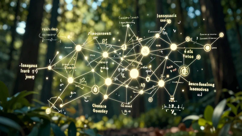 Visualización abstracta de la estructura lingüística