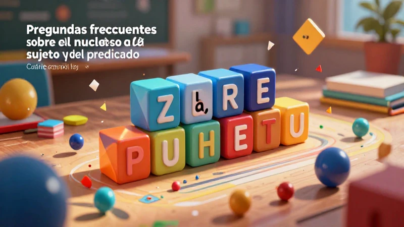 Ejemplos visuales de núcleo del sujeto y predicado