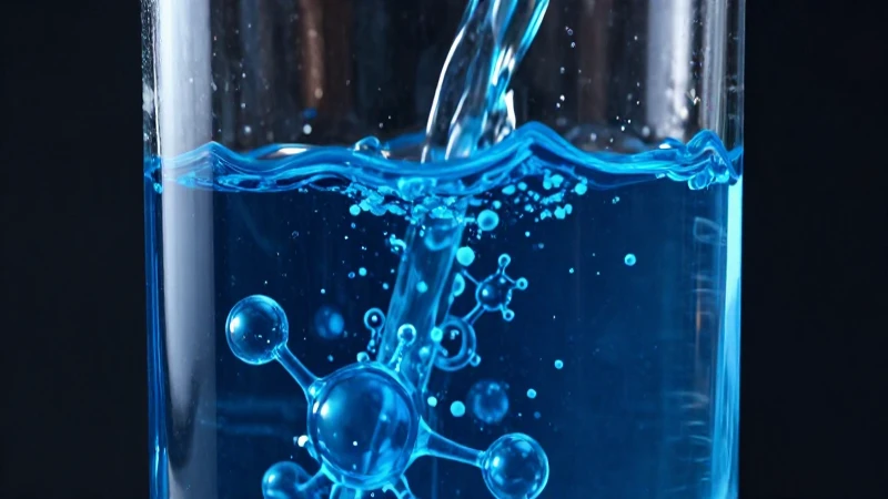 Qué características y ejemplos tienen los estados de la materia 4 Líquido azul vibrante con estructuras moleculares