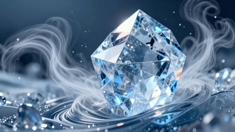 Qué características y ejemplos tienen los estados de la materia 3 Cristal de hielo dinámico con vapor luminoso y agua
