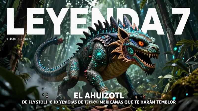Ahuizotl de Leyenda 7 en ilustración de terror
