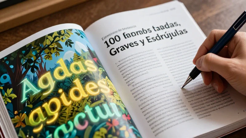Ilustración educativa: palabras agudas, graves y esdrújulas