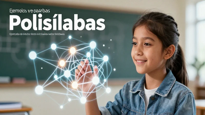 200 Ejemplos de Palabras Polisílabas: Conoce los Polisílabos 7 Portada educativa sobre palabras polisílabas