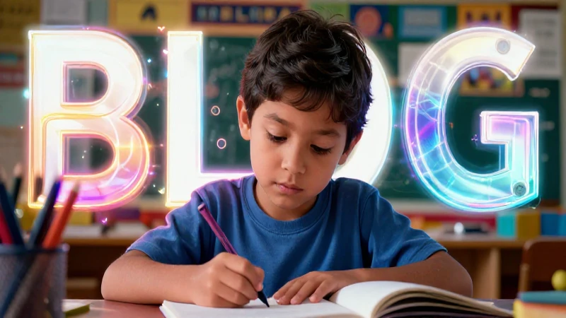 200 Ejemplos de Palabras Polisílabas: Conoce los Polisílabos 9 Niño enfocado aprende con arte moderno
