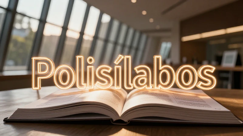 200 Ejemplos de Palabras Polisílabas: Conoce los Polisílabos 5 Ilustración educativa de palabras complejas