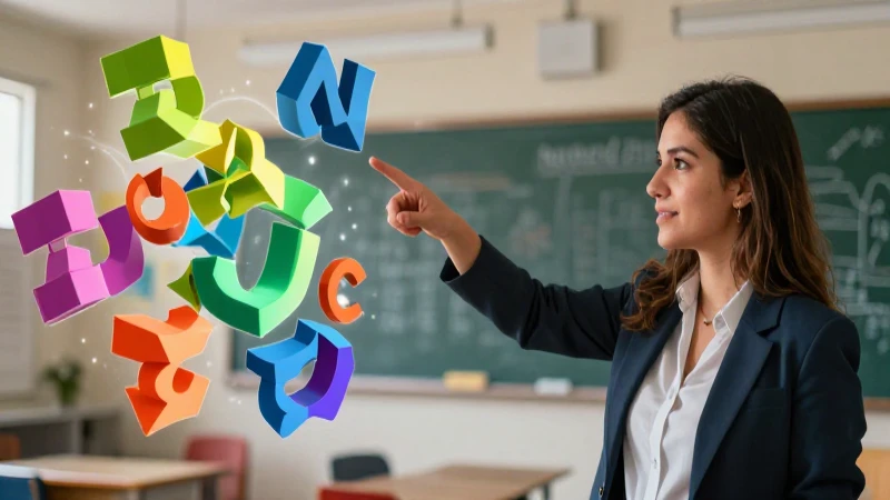Maestra brillante señala conceptos educativos modernos