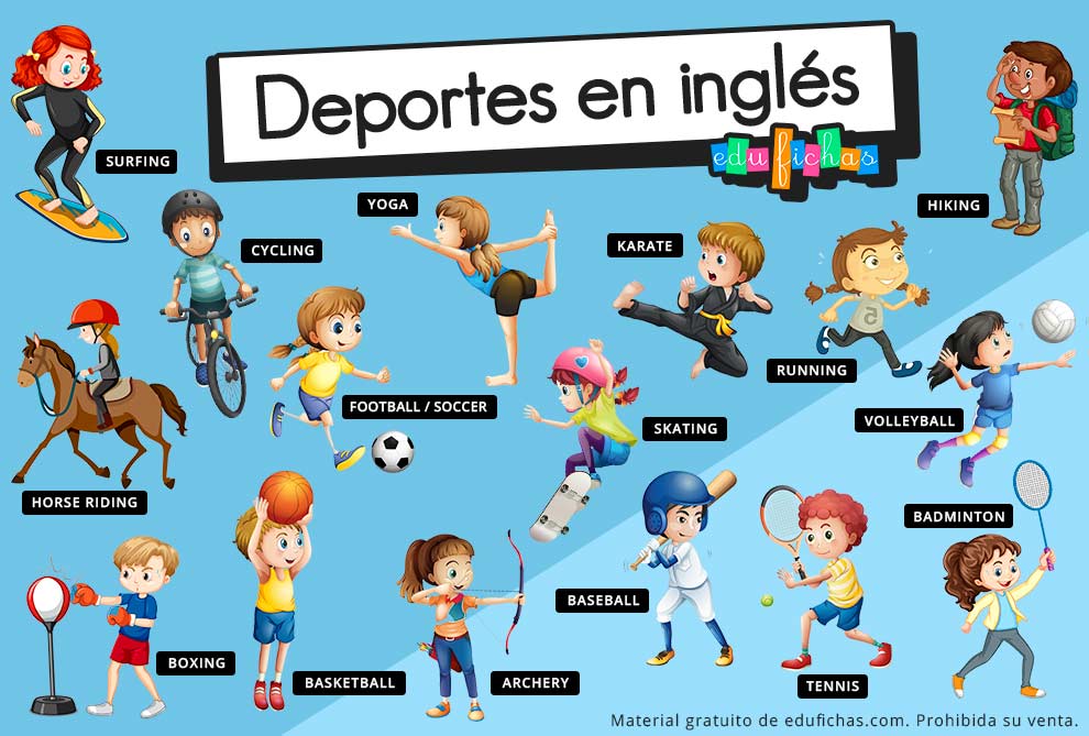 100 ejemplos de deportes en inglés y su traducción 2 100 ejemplos de deportes en ingles y su traduccion