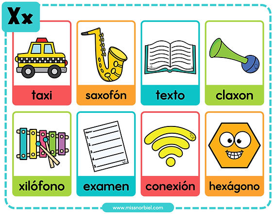 100 ejemplos de palabras con xa, xe, xi, xo, xu 2 100 ejemplos de palabras con xa xe xi xo