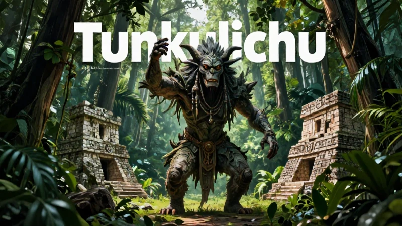 Entidad mística en la selva maya
