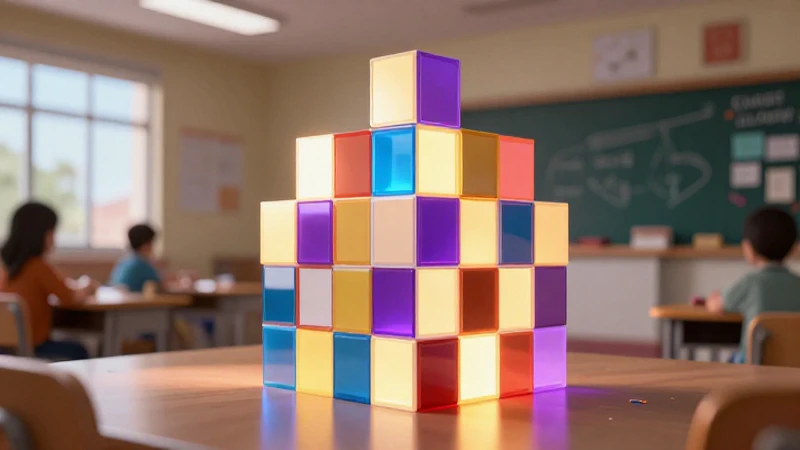 Qué significa 2 elevado a 3 y cómo funcionan las potencias 5 Cubo 3D educativo vibrante y dinámico