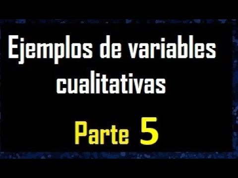 30 ejemplos de variables cualitativas