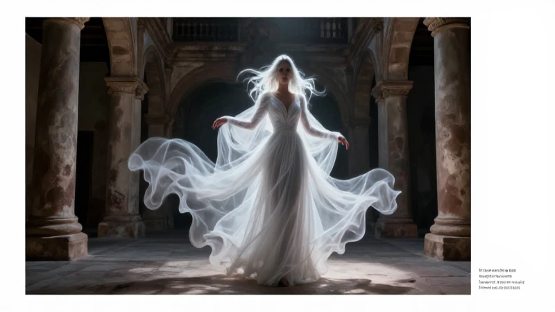 Mujer fantasma en blanco de Nuevo León