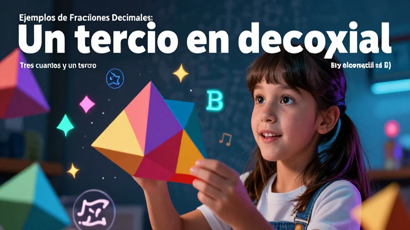 Imagen educativa de fracciones y decimales