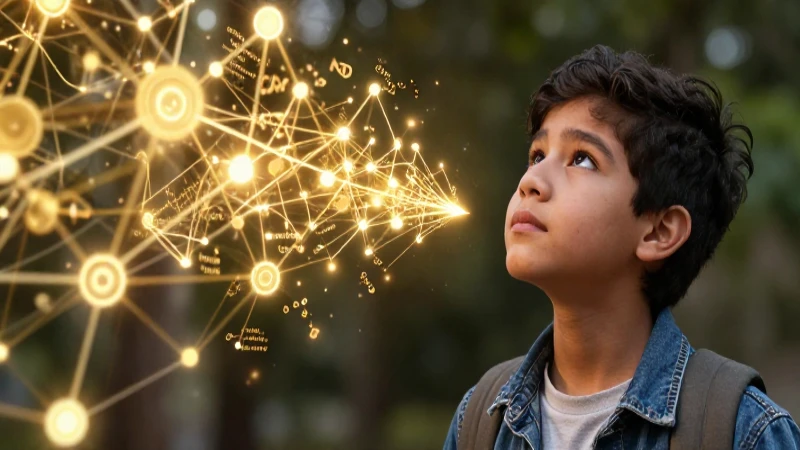 Ilustración educativa sobre conexión de ideas
