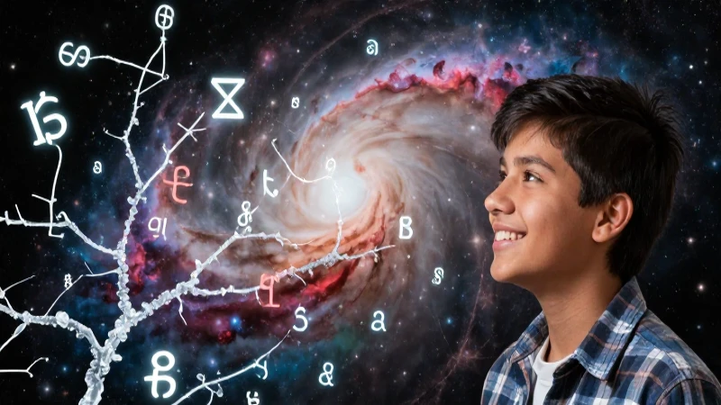 Representación visual de crecimiento lingüístico avanzado