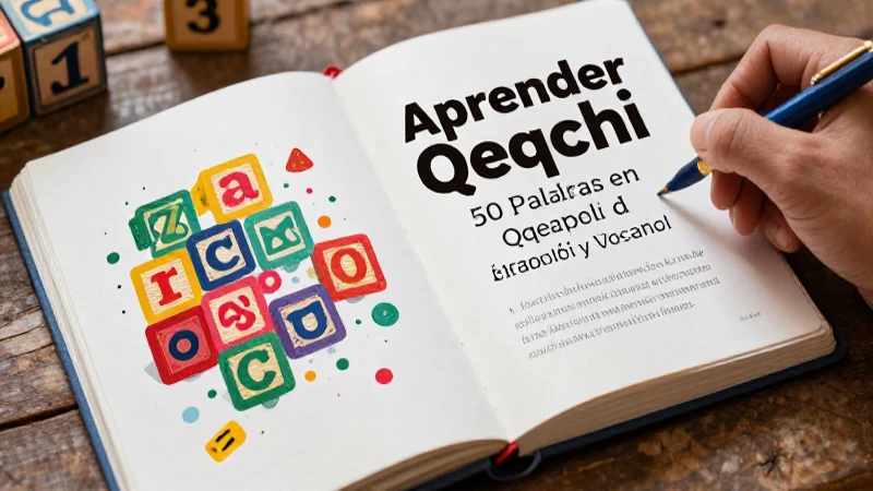 50 Palabras en Q'eqchi y Español: Alfabeto y Vocales 6 Recursos visuales para aprender Qeqchi básico