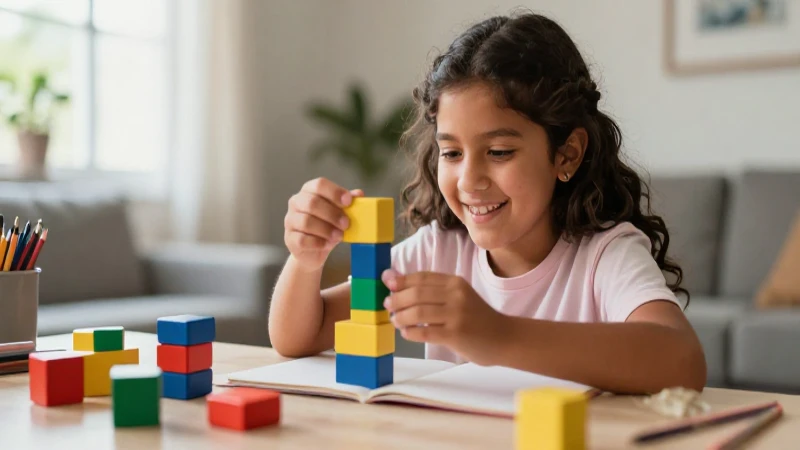 Estudiante creativo aprende en casa con alegría y color