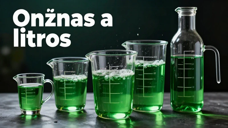Conversión de medidas a litros, diseño moderno