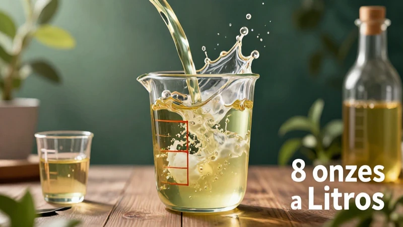 Herramientas digitales facilitan conversiones rápidas de 8 oz a litros