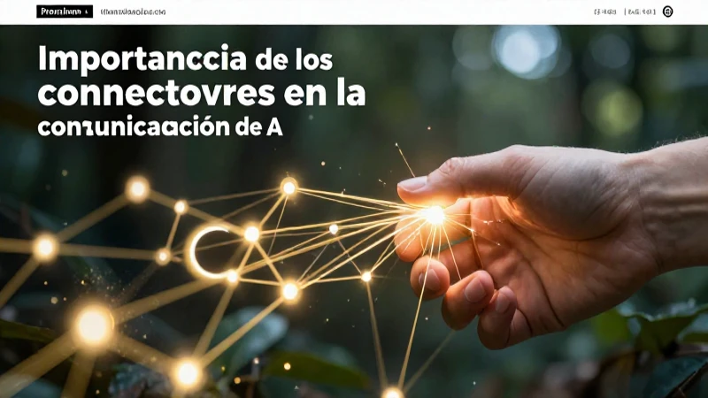 Importancia de los conectores en la comunicación