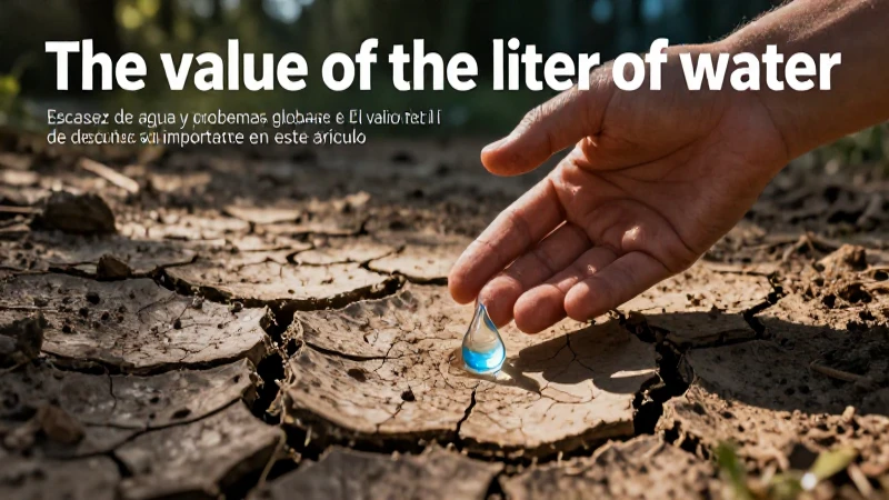 El valor del litro de agua: descubre su importancia en este artículo 3 El agua es vida; su valor es esencial