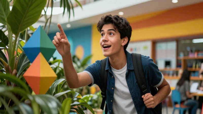 Estudiante mexicano en crecimiento educativo dinámico y vibrante