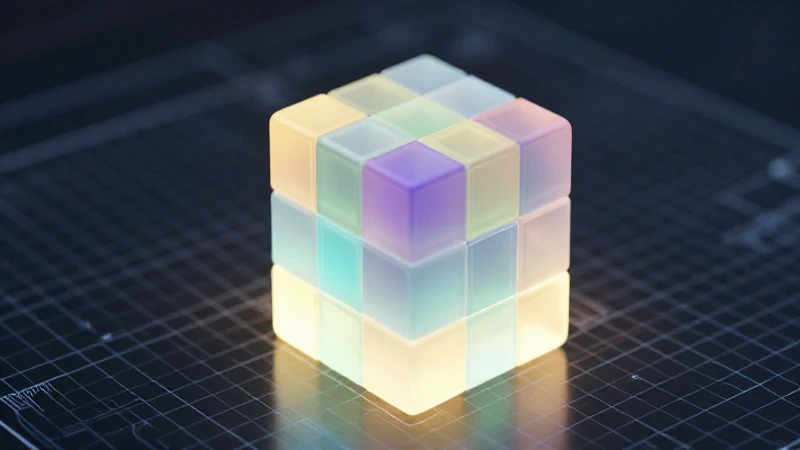 Cubo brillante de diseño geométrico moderno