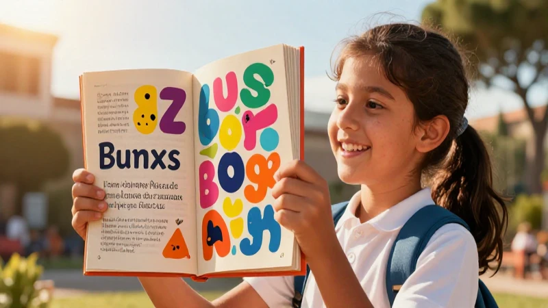 Palabras que rimen con mamá: 20 opciones creativas 14 Estudiante feliz con libro en cálida luz