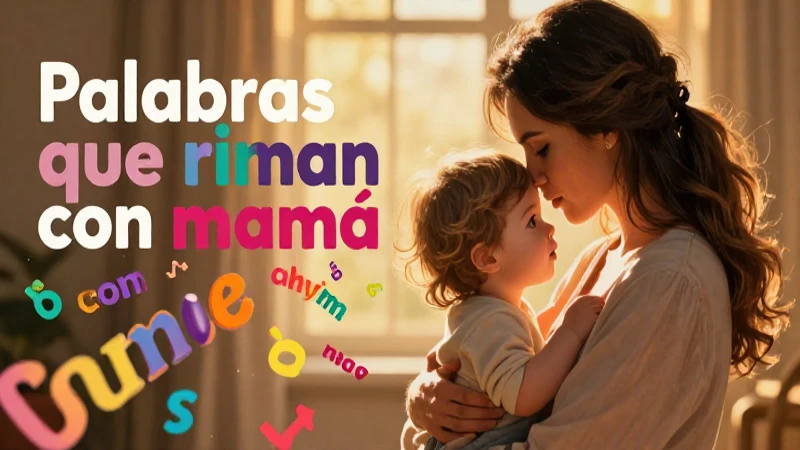 Palabras que rimen con mamá: 20 opciones creativas 6 Rimas de mamá: ilustración emocional vibrante