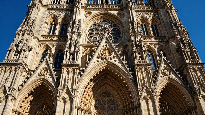 Abadía: Definición y concepto de este lugar sagrado 10 Fachada gótica medieval de estilo revista