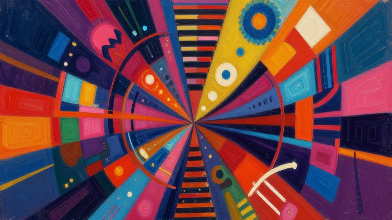 Cuál es el origen y características del arte abstracto 6 Abstracción vibrante con influencia artística mexicana