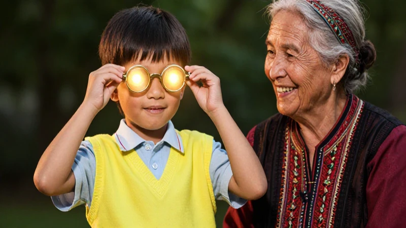 Niños curiosos y abuelas sabias mágicas