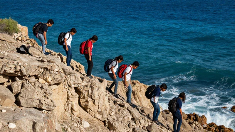 Estudiantes mexicanos exploran costas dramáticas y vibrantes