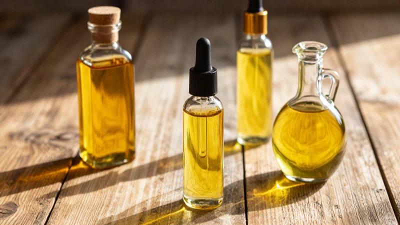 Aceites de aceite: beneficios y presentación visual