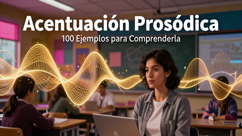 Acentuación Prosódica: 100 Ejemplos para Comprenderla 10 Ejemplos para mejorar la pronunciación y acento