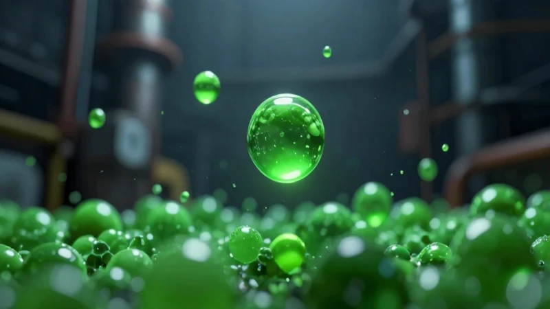 Agua ácida verde en contraste con contaminación oscura