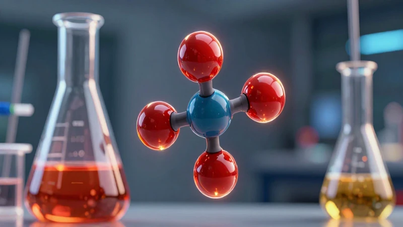 Ácido Sulfúrico: Concepto, Fórmula, Usos y Propiedades 3 Visualización vibrante de ácido sulfúrico en laboratorio