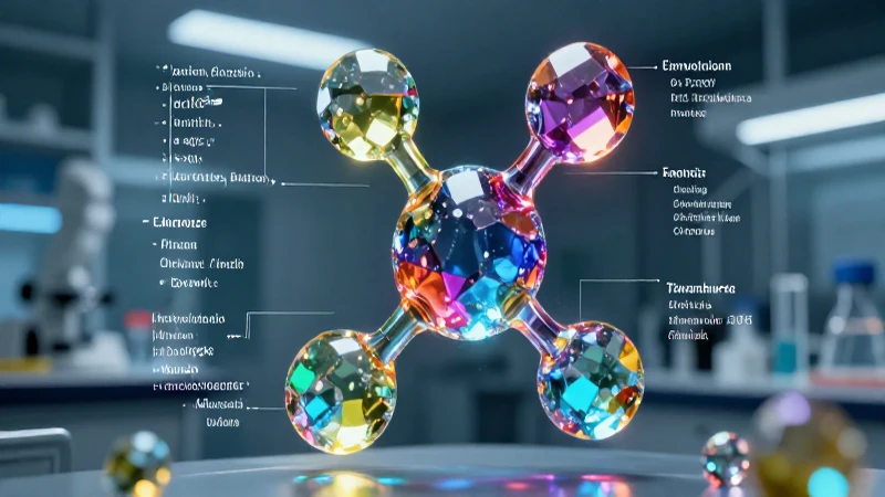 Ácidos Oxácidos: 40 Ejemplos Imprescindibles y Comunes 5 Estructura molecular de ácido cristalina en laboratorio futurista