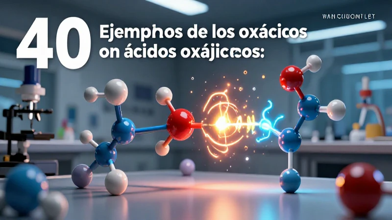 Ácidos Oxácidos: 40 Ejemplos Imprescindibles y Comunes 8 Ilustración dinámica de reacciones químicas oxácidas