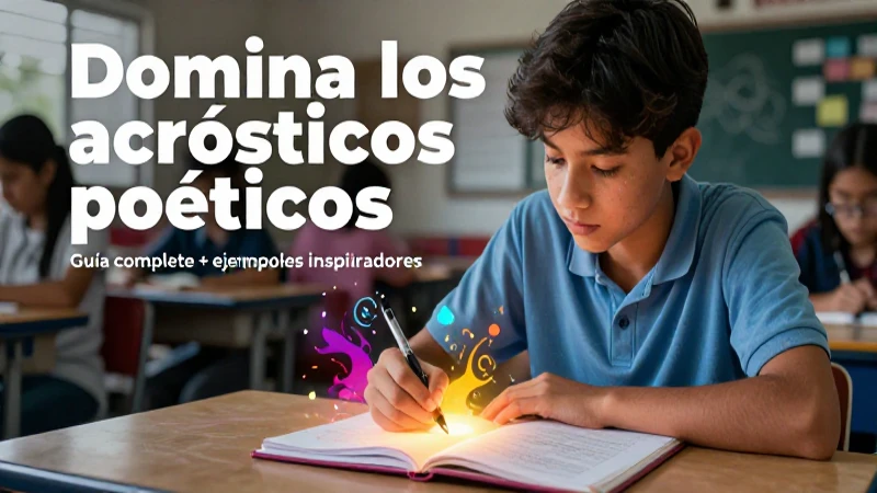 Domina acrósticos poéticos con esta guía