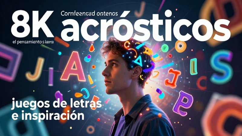 Pensamiento lateral con acrósticos vibrantes y dinámicos