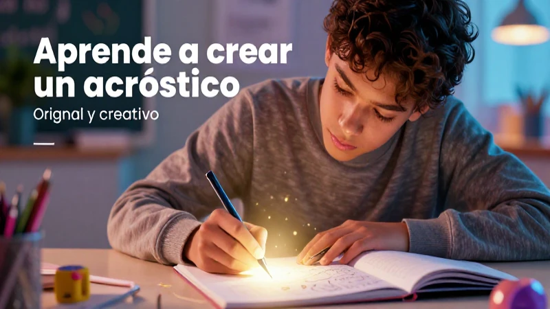 Diseña acrósticos originales y creativos con estilo