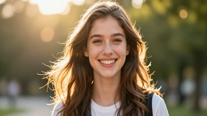 Actitud: 20 Ejemplos que Transformarán tu Vida Diaria 8 Joven feliz bajo luz dorada de portada