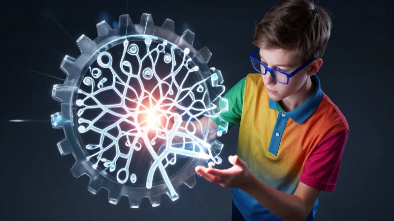 Mente, circuito y engranaje conceptual fusionados