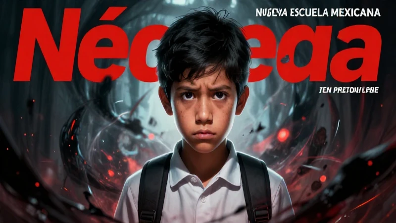Estudiante escéptico rodeado de energía oscura