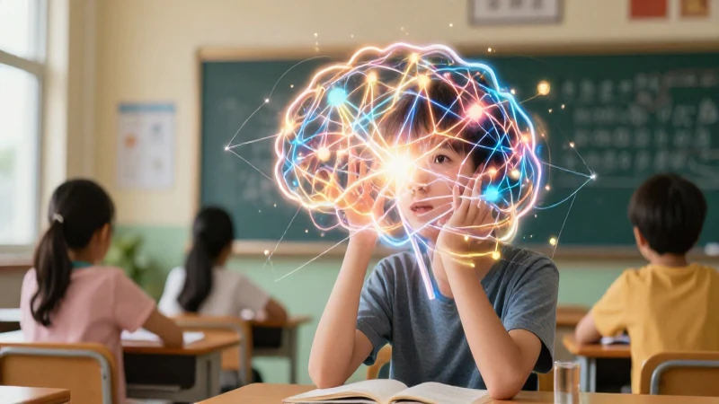 Mente conectada digitalmente en moderno aula