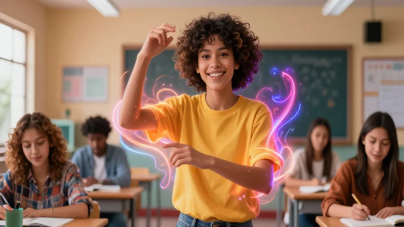 Estudiante diverso con energía positiva mexicana